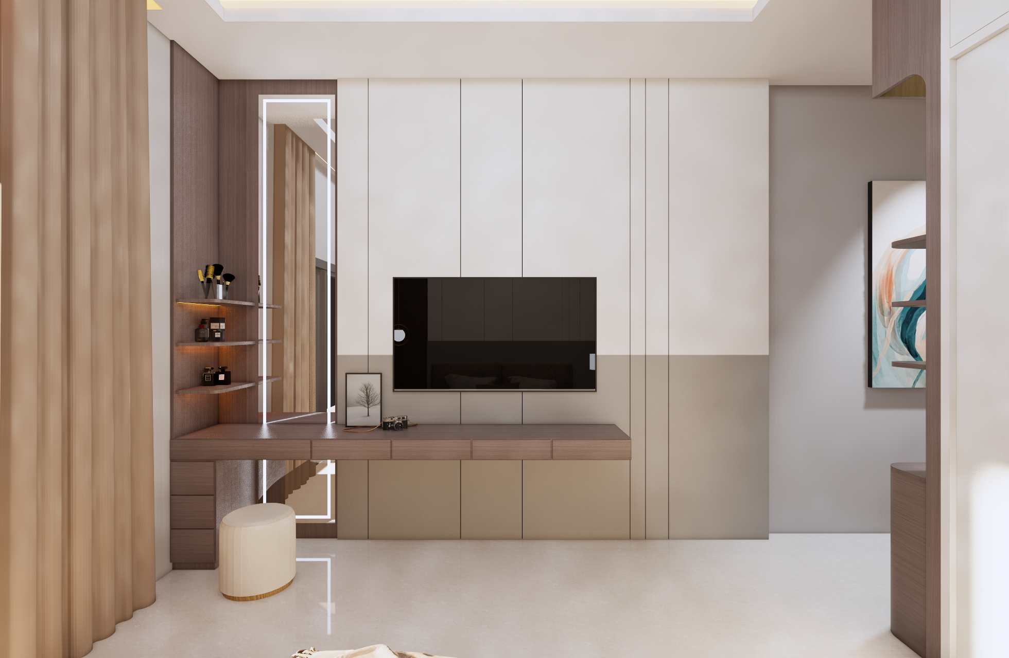 Backdrop TV Modern Minimalist