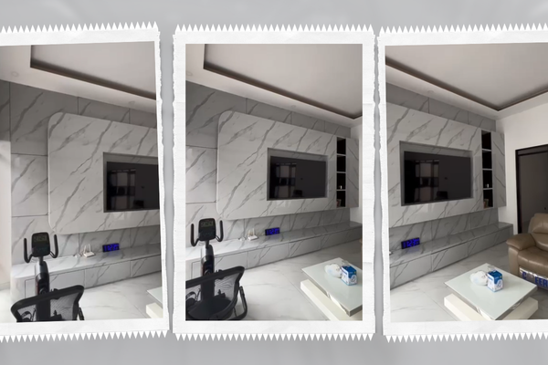 Project Backdrop TV UPVC Marble