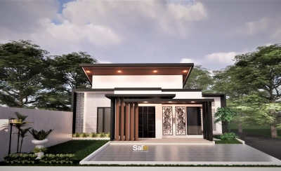 Desain Fasad Rumah Modern Kontemporer